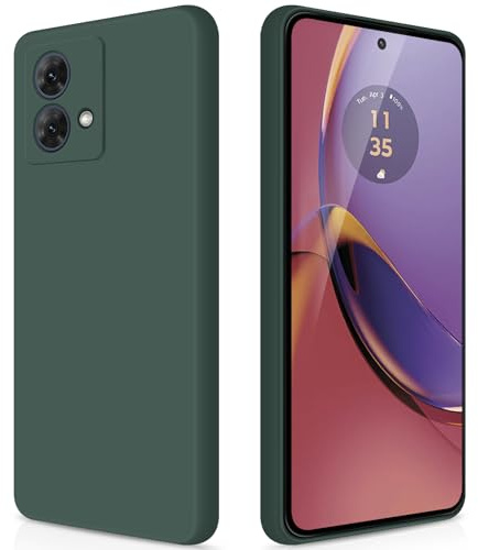 GiiYoon Funda para Motorola Moto G84 5G, Case de Silicona Suave de TPU Carcasa Protector de Goma Fexible Prueba Liviano y a Delgado de Golpes Antirrayas para Teléfono (Verde)