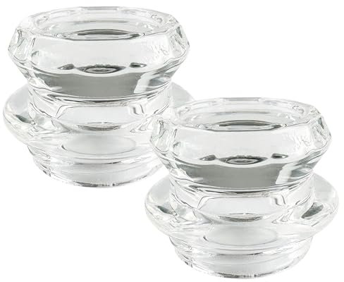 APOXCON Percolator Heat Proof Glass Knob Replacement Adaptable for Most Camping Coffee Percolators (Pack of 2, Transparent, 1.1 H x 1.1 D)