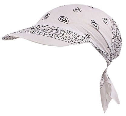 Bandana Cap Damen Chemo Mütze Sommer Schirm Kopftuch Visor Strand Cap Bandana Sonnenschutz Mütze