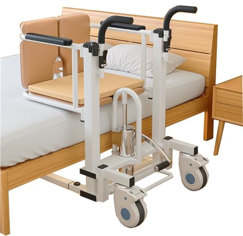 Hydraulischer Patientenlifter Rollstuhl,toilettenstuhl fahrbar,toilettenstuhl für senioren,duschstuhl für senioren,mit 180° geteiltem Sitz A