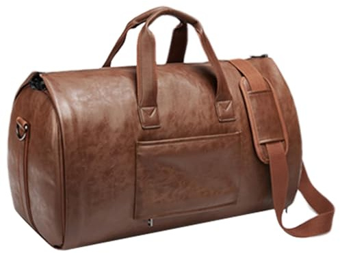 Umwandelbare Reisetasche, Kleidertasche, Reise-Camping-Koffer, PU-Leder-Anzugtasche, wandelbare Seesack, wasserdichter Reiseanzug, Reisen, Camping, Reisetasche, PU-Leder-Reisetasche für Reisen,