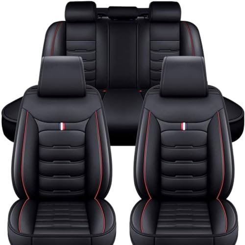 SOUTES Autositzbezüge Auto Sitzbezüge Set für Dacia Dokker/Duster Van/Jogger Extreme/Lodgy Stepway/Logan 2000-2023, Leder Sitzschoner Vordersitze Rückbank Schonbezüge Wasserdicht Zubehör
