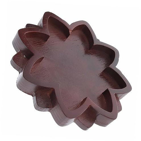 Alipis Plateau en Cristal Lotus décor lumière d'affichage Assiettes étagère Plateau de Presentation Plateau Presentation Planche à Perles pour Bracelet Porte-Perle Porte-bibelots en Bois