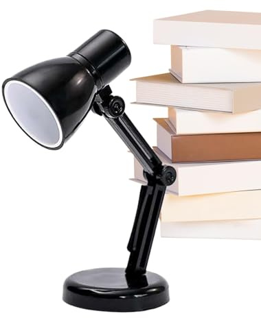 LED Desk Lamp - Battery Powered Tiny Reading Light, Battery Powered LED Desktop Warm Light, Eye-Caring Touch Table Lamp, Portable Home Desktop Decoration for Living Room, Bedroom and Study