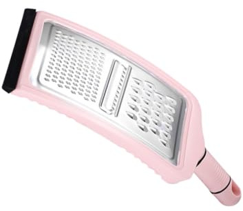 GALPADA Rallador Inoxidable Multifunción para Verduras Cortador de Cocina Rápido y Duradero con Diseño Color Rosa para Zanahorias y Hortalizas