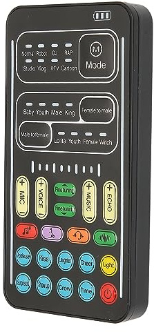 Xiuganpo Changeur de Voix Portable, 8 Types de Changements Sonores pour Appareils de Jeu sur Ordinateur pour Une Utilisation Intérieure et Extérieure (I9 édition Anglaise)