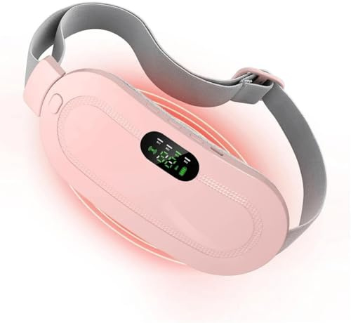 viireza cinturón de calor portátil inalámbrico con masaje 3 temperaturas 4 modos vibración batería recargable Type-C cinturón ajustable silencioso uso diario
