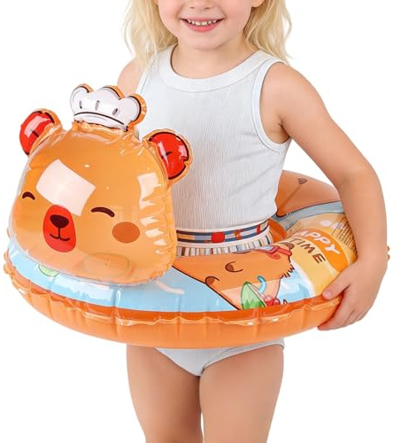 Boa di nuoto gonfiabile per – Galleggiante d'acqua per seggiolino auto per bambini 60 cm | Galleggiante per piscina per, salvagente per allenamento nuoto, giochi d'acqua in