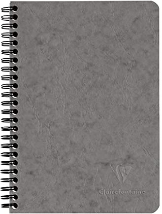 Clairefontaine 785665C Spiralbuch Nomaddict A5 60 Blatt liniert Grau