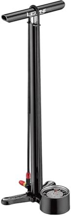 LEZYNE Unisex-Adult CNC Floor Drive Schwarz-glänzend 220psi, 63, 5cm, 1-fp-cncdr-v504 Standluftpumpe, 63.5 cm