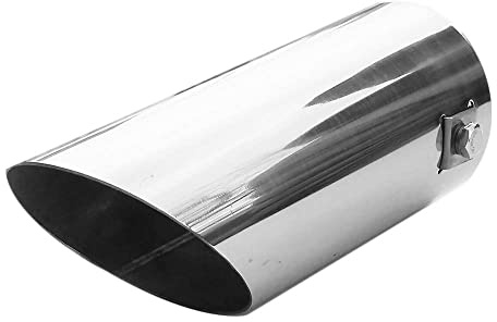 Auspuffblende Endrohr Auspuff Universal Schalldampfer Endrohrblenden Blende Sport Edelstahl Rund bis 52mm Chrom AutoHobby