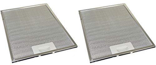 Cooker Hood Metal Mesh Grease Filters Pack of 2 compatible with AEG Beko