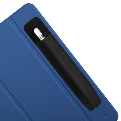 FINTIE Stifthalter kompatibel mit Apple Pencil (Pro, 1. & 2. Generation, USB-C), Elastische Stifttasche selbstklebend für iPad Hüllen, PU-Lycra Pencil Case Halter, Schwarz | Elastische Stifttasche selbstklebend für iPad Hüllen, PU-Lycra Pencil Case Halter