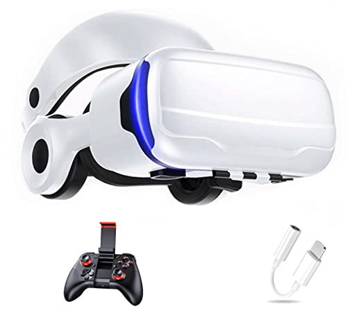 Occhiali VR, Visore Realtà Virtuale, Cuffie 3D VR Compatibile con Tutti Gli, Lente Regolabile per Film e Giochi 3D, per iPhone 13 Pro Max/13 Pro/13/12/11, per Samsung Galaxy S21, Huawei, Xiaomi