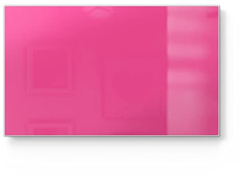 DEQORI Tabla de desayuno de cristal, pequeña 23 x 14 cm, color rosa, diseño de tabla de cortar para cocina, antibacteriana y antideslizante, placa de cristal y bandeja para servir