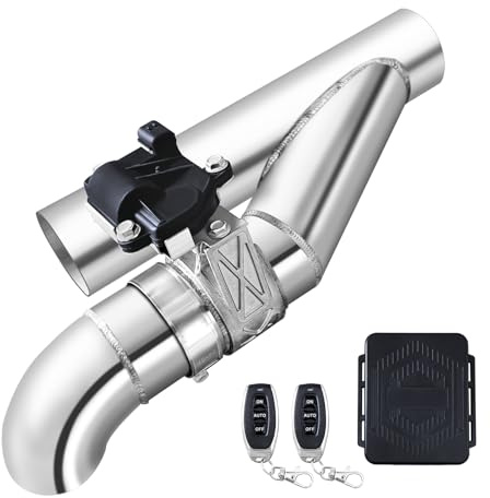 2.5 Inch Electric Exhaust Cutout with Elbow Valved Muffler Valvetronic Exhaust Valve Kit