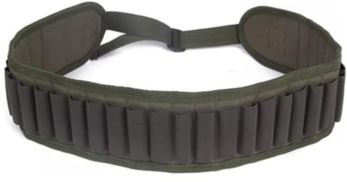 Bandoliera per proiettili per Fucili da 30 Colpi, Porta Munizioni Regolabile Porta cartucce per Cintura Impermeabile per Calibro 20 (Tessuto oxford)