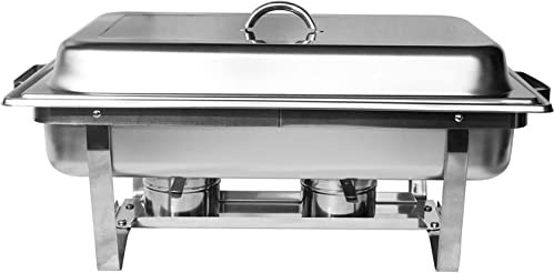 Chafing Dish, Edelstahl-Speisenwärmer, Buffet-Gericht, Catering-Pfanne, Buffet-Heizung, Edelstahl-Chafing Dish, für Catering, Buffet-Wärmer-Tablett, Essen
