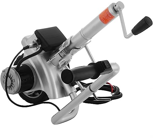 GYDUHYE 12 V motorisiertes Stützrad, elektrisch, Mini-Mover für Wohnwagen, Boot, Anhänger, 350 W