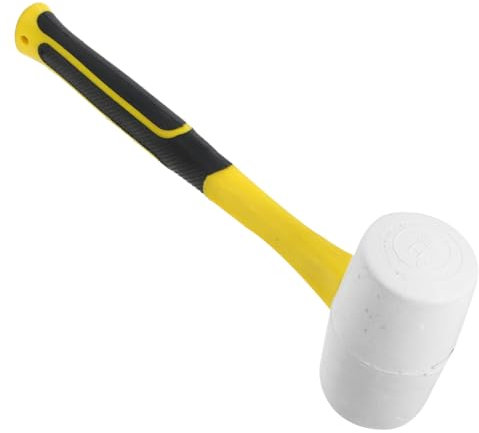 GARVALON Gummihammer Holzhammer Rutschfeste Gummihämmer Fliesengummihämmer Kleiner Hammer Bodenhammer Rutschfester Gummihammer Fliesenverlegehammer