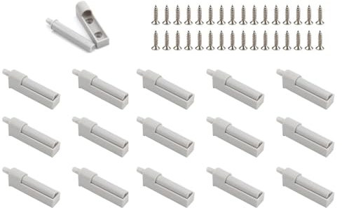 PARFCO Amortisseur Tiroir, 16 Pièces Amortisseur Tiroir, Rénovation à Fermeture Douce, Tête en Caoutchouc Souple, Amortisseur Porte Placard, pour Armoires, Placards, Tiroirs et Portes