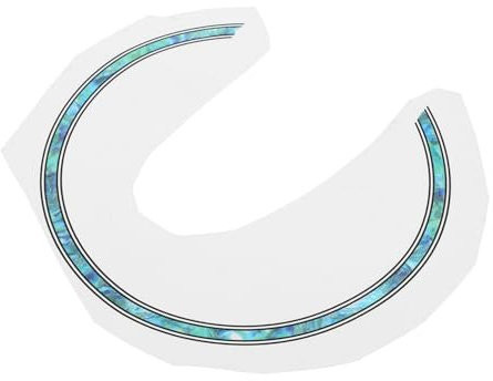 SHOWERORO Gitarrenzubehör Schallloch-aufkleber Selbstklebender Rosette-inlay-aufkleber Für Ukulele Einfach Anzubringende Gitarrenloch-dekoration Himmel