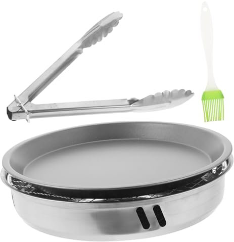 YARNOW 1 Set Camping Zubehör Tragbarer Holzkohlegrill Für Camping Kunststoff Edelstahl Kohlenstoffstahl Kleiner Grill Grillwerkzeuge