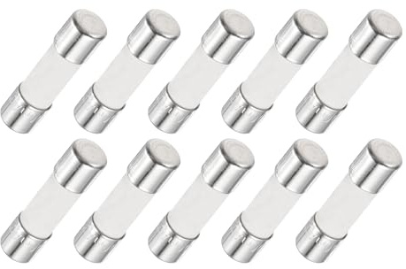QUARKZMAN 20er Packung Keramik Sicherung 0.2A Träge Feinsicherung 5x20mm | Glassicherung, 250V, Für Lichtern Elektronik
