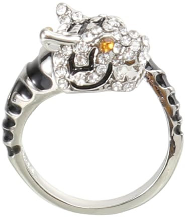 LIFKOME Verstellbarer Tierring Sternzeichenring Tiger Silber Modischer Finger Schmuck Für Damen Und Herren Als Geschenk Und Jubiläum