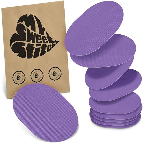 MySweetStitch - 10x Cerotti sensore universale ovale, cerotto di fissaggio per FreeStyle Libre 3, Dexcom G7, Omnipod e altri, impermeabile, traspirante, delicato sulla pelle, Viola