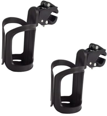 Bicicleta Portabotellas,2 Piezas Portabotellas para Bicicleta y Cochecito 360°Rotación,Soporte Universal de Botellas para Bebidas,Bicicletas de Montaña y Sillas de Ruedas