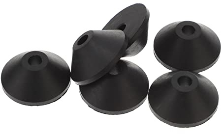 Holibanna 20 Pièces Rondelles En Caoutchouc Pour Vis De Toilette Boulon Scellage Conique Remplacement Matériau Du Joint Rondelles D'étanchéité Rondelle De Robinet Lavage M8 Scellés Black