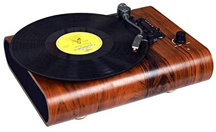 SGKOMN Giradischi in Vinile, fonografo, Radio retrò, Soggiorno, Moderno, Piccolo Mini Altoparlante, Bluetooth, Giradischi Vintage, registratore