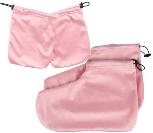 Guanti In Paraffina Cura Della Pelle Idratante Traspirante Riscaldante | Stivaletti Di Per Piedi Crema Pelle Screpolata Copripiedi in Riscaldanti Pedicure Manicure Casa Spa Sonno Donne