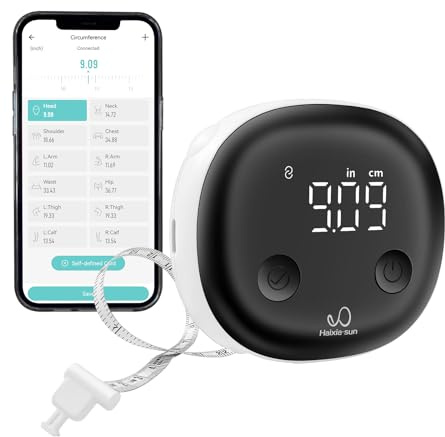 Fitdays Smart Body Tape Measure | Bluetooth Body Fat BMI Tool