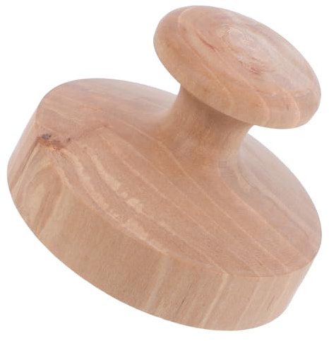 CLISPEED Wooden Tortilla Press and Dough Squeezer 6cm Diameter Non-Stick for Making Tortillas Roti and Pancakes at Home