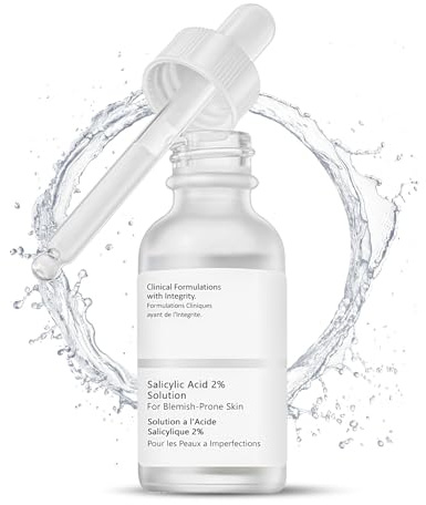 Salicylic Acid Serum 30 ml, Salicylic Acid Solution, Salicylsäureserum Poren Verkleinern, Gesicht Exfoliant mit Salicylsäure,Gegen Pickel