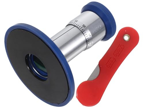 TOYANDONA Microtome Manuel pour Expériences de Biologie, Outil Pédagogique en Métal Argenté, Portable et Précis pour Coupe de Tissus Végétaux en Laboratoire Scientifique Couleur Aléatoire