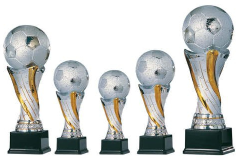S.B.J - Sportland.de edler Fußballpokal aus Keramik Größe 32 cm