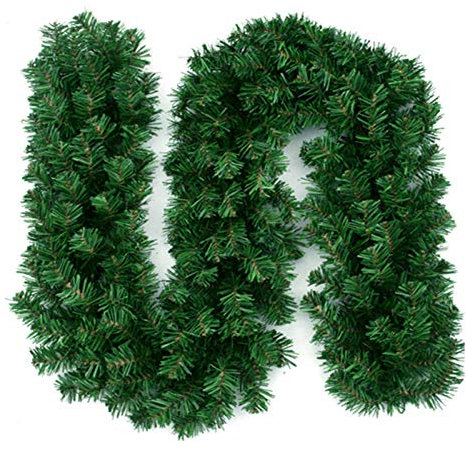 Künstliche Tannengirlande Tannengirlande Künstliche Grün Tannen Weihnachtsgirlande Tannengirlande Girlande Weihnachtsdeko Für Weihnachten, Treppen 2.7m