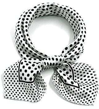 sourcing map Damen Quadratischer Schal Schals Leopardenmuster Gestreiftes Polka Dots Muster Halstuch | Kleiner quadratischer Damenschal, Leopardenmuster, gestreift, gepunktet, Halstuch