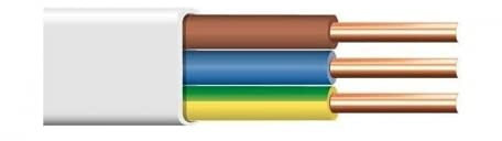 amslight Flaches Feuchtraumkabel Verlegekabel YDY NYM-J 3 x 1,5 mm² ab 0,83 ‚/m