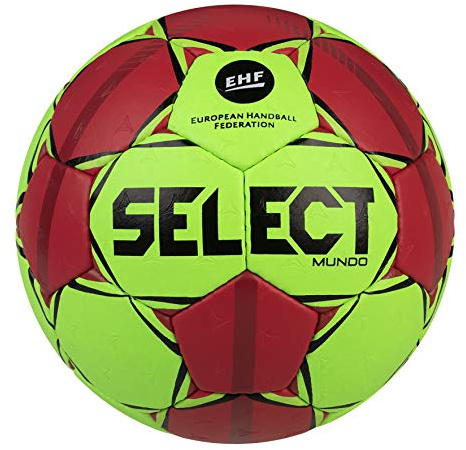 Select Mundo 2020-22 - Palloncino da Pallamano, Taglia 3, Verde/Rosso