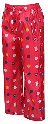 Regatta Peppa Pack-It Overtrousers, Pantaloni da Escursionismo Unisex - Bambini, Bright Blush, 6-12 Months