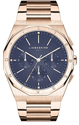 Liebeskind Berlin Unisex Analog Quarz Uhr mit Edelstahl Armband LT-0348-MC