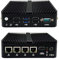 Glovary Firewall Mini PC Quad Core J4125, DDR4 16GB RAM 256GB SSD 1TB HDD, 4 x 2.5GbE LAN Fanless Micro Computer Router Appliance, Sim Slot, AES-NI, OPNsense, WiFi, BT
