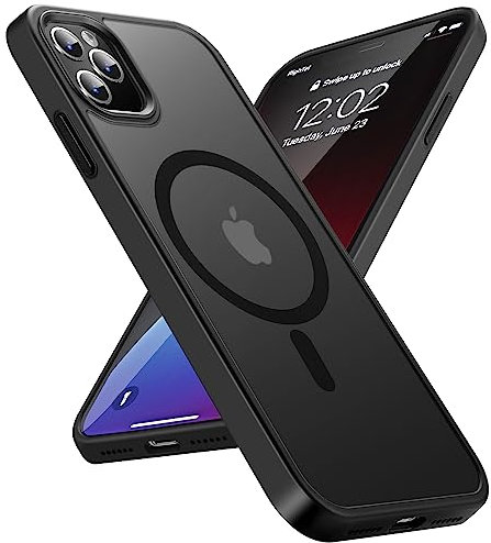 Gudoorla Magnetic Case for iPhone 11 Pro - Compatible with MagSafe - Shockproof Protective Case (Military Protection) - Elegant Black