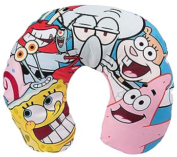 United Labels Spongebob Coussin de nuque de voyage confortable pour enfants Motif Bob l'éponge