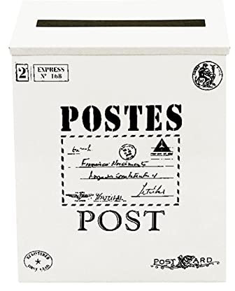 Cassetta delle lettere per esterni, stile vintage, da appendere alla parete, per suggerimenti, decorazione per la casa, oggetti di scena per le riprese, decorazione da parete, cassetta della posta (A,