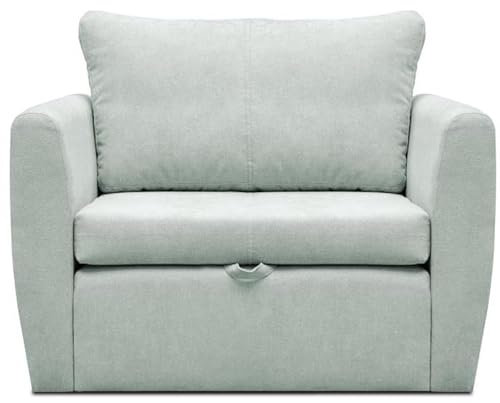 Mars Meble Bella Sessel mit Schlaffunktion Klappbar Schlafsessel Relaxsessel mit Bettkasten Fernsehsessel mit Bettfunktion Klein Schlafcouch Ausziehbar, Farbe: Blau, Stoff: Alfa 14